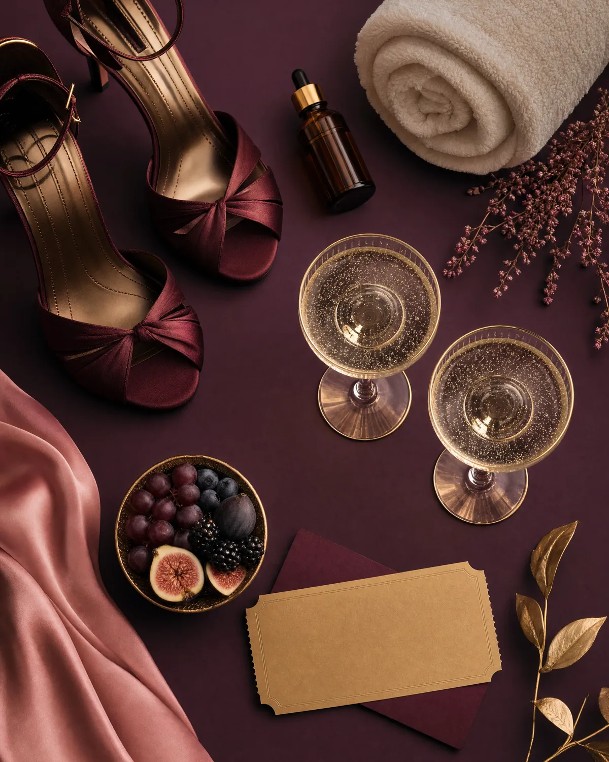 Buty taneczne, ręcznik, aromaterapia i prosecco — elementy Dance & Spa for Ladies
